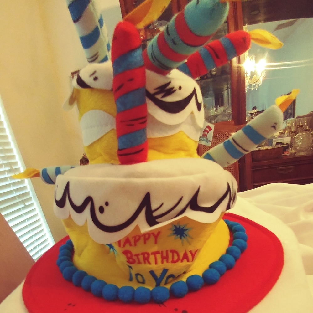 Dr. Suess Birthday Cake Hat